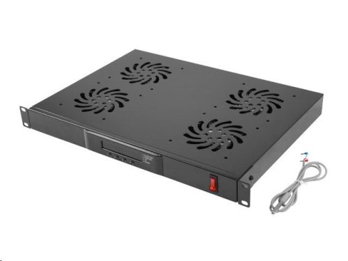  Lanberg 19" ventilátor egység rackszekrényhez fekete (AK-1503-B) 