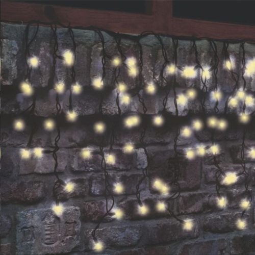  Somogyi KSF 50F/WW LED-es villogó jégcsap fényfüggöny, 50 melegfehér LED 
