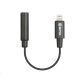  Boya Audio BY-K3 3.5mm TRS jack lengő aljzat -> Lightning átalakító kábel 6cm 