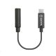  Boya Audio BY-K4 3.5mm TRS jack lengő aljzat -> USB Type-C átalakító kábel 6cm 