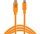  Tether Tools TetherPro USB-C -> 2.0 Micro-B 5-Pin 4.6m kábel narancssárga (CUC2515-ORG) 