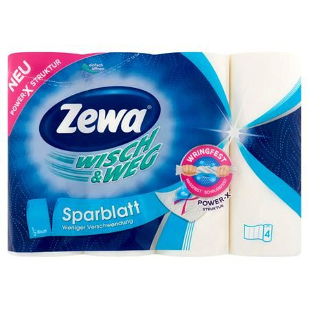  Zewa Wisch&Weg sparblatt háztartási papírtörlő, 2 rétegű 4db (42835-00) 