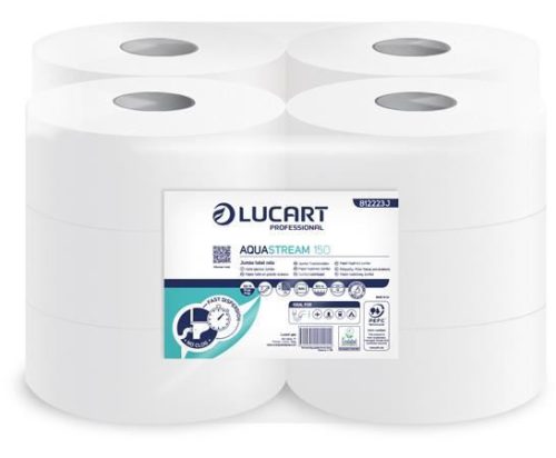 Lucart Aquastream 150 toalettpapír nagytekercses fehér (812223) 