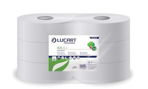  Lucart Eco toalettpapír, 2 rétegű 23cm fehér (812206) 