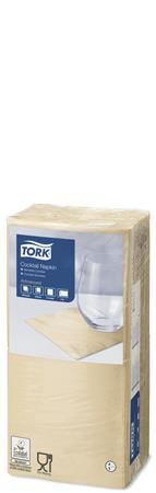  Tork Advanced szalvéta 1/4 hajtogatott 2 rétegű 24x24cm csontszín  (477828) 