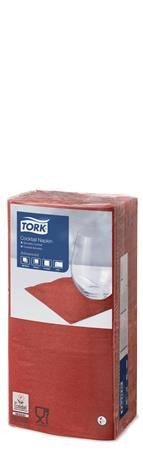  Tork Advanced szalvéta 1/4 hajtogatott 2 rétegű 24x24cm piros  (477826) 
