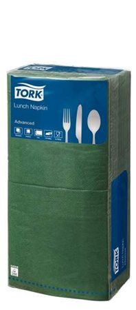  Tork Advanced szalvéta 1/4 hajtogatott, 2 rétegű 33x33cm zöld  (477214) 