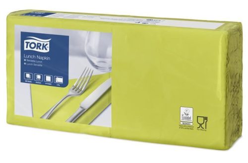  Tork Lunch szalvéta 2 rétegű 33x33cm (200 db/csomag) lime  (477840) 