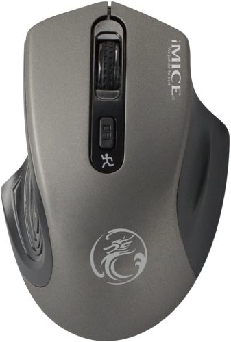  iMice E-1800 vezeték nélküli optikai egér szürke-fekete 