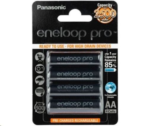  Panasonic Eneloop Pro 1.2V AA 2500mAh akku (4db)  (BK-3HCDE/4BE) 