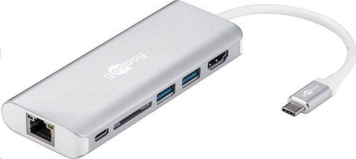  Goobay 76788 univerzális notebook dokkoló ezüst-fehér 