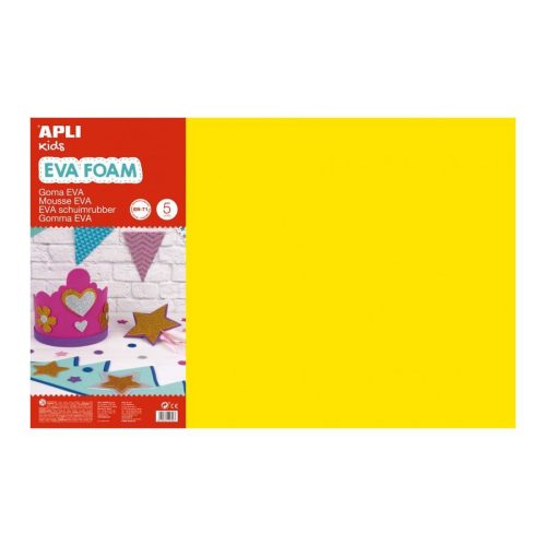  Apli "EVA foam" moosgumi 400x600mm sárga (12760) 
