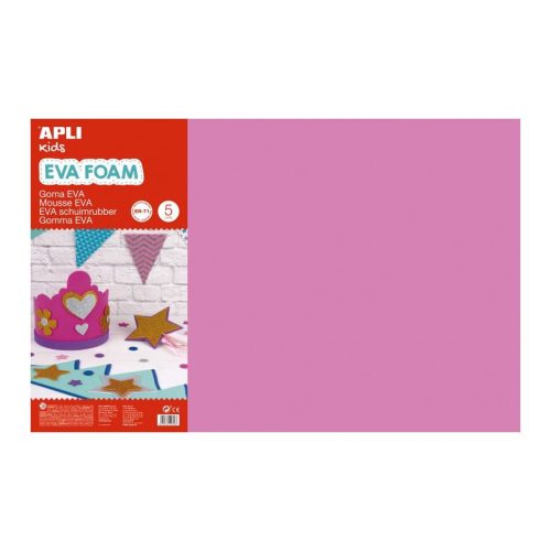  Apli "EVA foam" moosgumi 400x600mm rózsaszín (12757) 