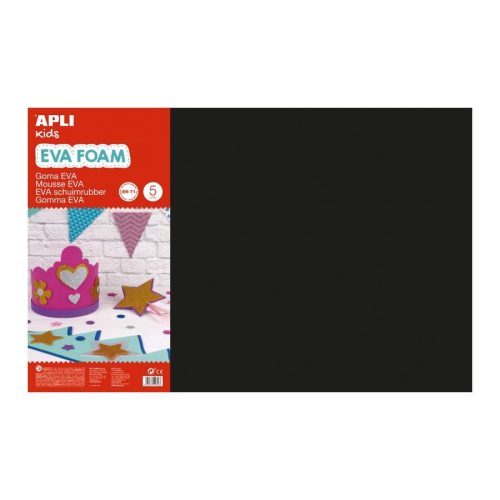 Apli "EVA foam" moosgumi 400x600mm fekete (12768) 