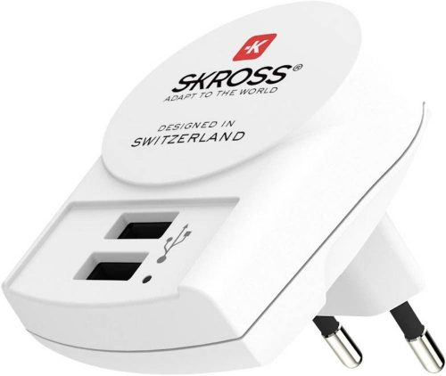 SKROSS USB töltő 2 darab A típusú bemenettel (1.302421) 