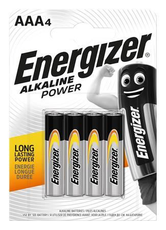  Energizer Alkaline Power AAA mini ceruzaelem (4db/csomag)  (E300132607/E300132603) 