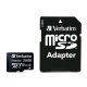  256GB microSDXC Verbatim U1 Premium memóriakártya + adapter (44087) 
