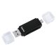  Hama USB 2.0 kártyaolvasó fekete (181056) 