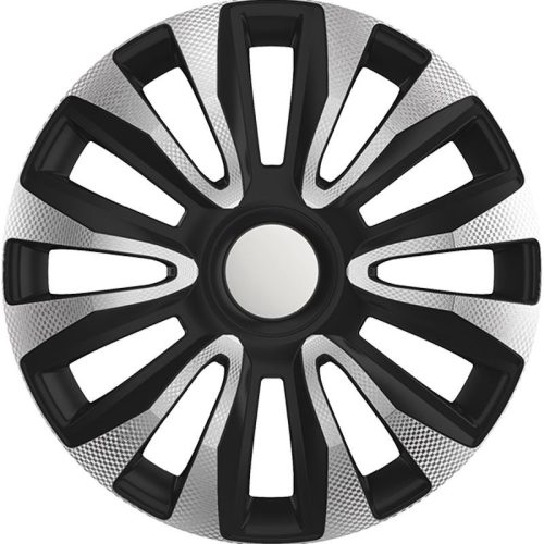  Argo 15"-os Avalon Carbon dísztárcsa szett ezüst-fekete (4db) (ARG15AVALON-CSB) 