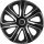  Argo 15"-os Livorno Carbon dísztárcsa szett ezüst-fekete (4db) (ARG15LIVORNO-CSB) 