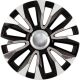  Argo 13"-os Avalon Chrome dísztárcsa szett fekete-ezüst (4db) (ARG13AVALONCHRB) 
