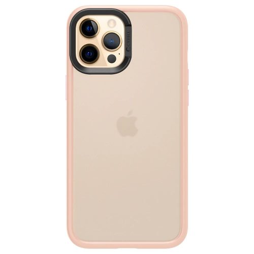  Spigen CYRILL Apple iPhone 12 Pro Max tok Color Brick Pink Sand - áttetsző-rózsaszín (ACS01648) 