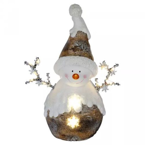  Somogyi KDC 29 LED-es kerámia figura, Hóember 
