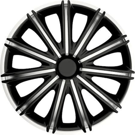  Argo 16"-os Nero dísztárcsa szett ezüst-fekete (4db) (ARG16NERO-SB) 