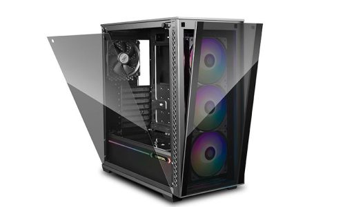  Deepcool MATREXX 70 ADD-RGB 3F táp nélküli ablakos ház fekete (DP-ATX-MATREXX70-BKG0P-3F) 