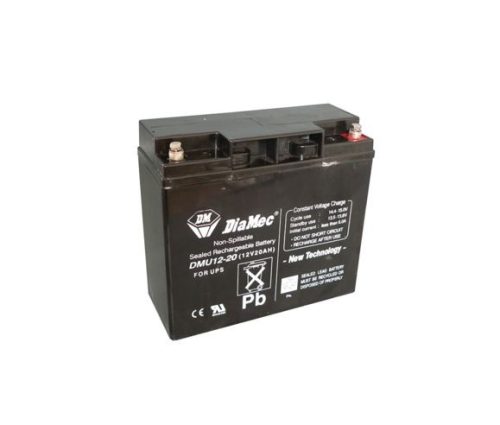  Diamec zselés ólomsavas gondozásmentes akkumulátor 12V 20 000mAh 181x167x76mm (DMU12-20) 