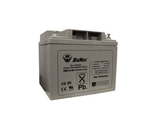  Diamec zselés ólomsavas gondozásmentes akkumulátor 12V 40 000mAh 196.5x170x165mm (DMU12-40) 