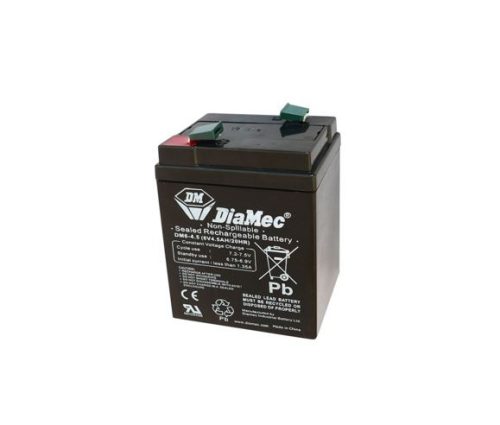  Diamec zselés ólomsavas gondozásmentes akkumulátor 6V 4500mAh 70x48x105mm (DM6-4.5) 