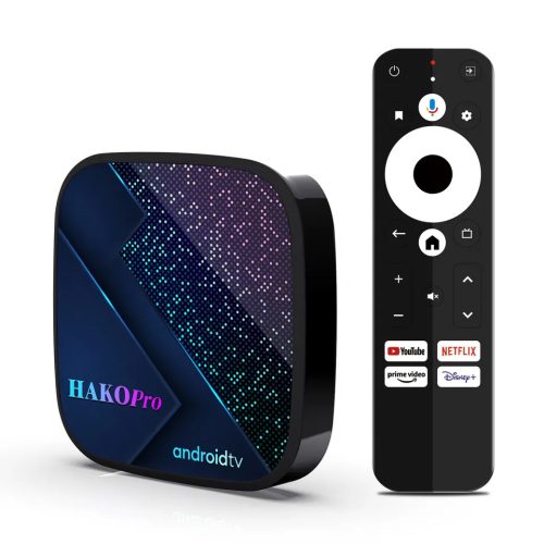 HAKO PRO 4/64GB Android 11 TV Box Google Certfied, Netflix 4K,  HBO Max, Disney+