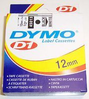  DYMO "D1" Feliratozógép szalag 12 mm x 7 m fekete-fehér (GD45013) 