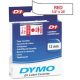  DYMO "D1" Feliratozógép szalag 12 mm x 7 m piros-fehér (GD45015) 