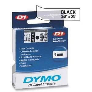  DYMO "D1" Feliratozógép szalag 9 mm x 7 m fekete-víztiszta (GD40910) 