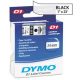  DYMO "D1" Feliratozógép szalag 24 mm x 7 m fekete-víztiszta (53710) 