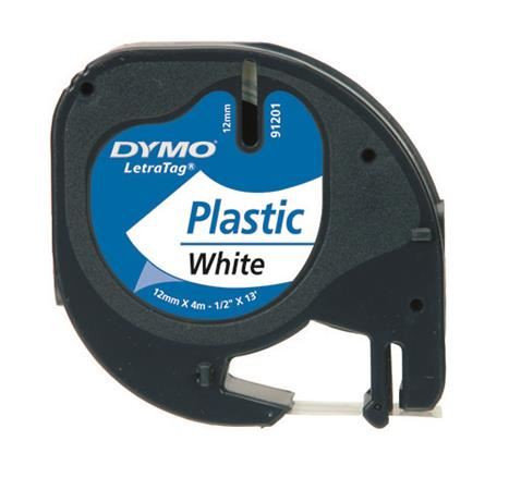  DYMO "Letratag" feliratozógép szalag 12 mm x 4 m fehér (GD59422) 