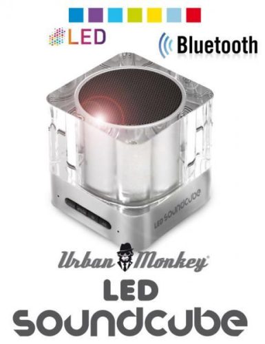  Easypix Urban Monkey LED Bluetooth SoundCube telefon kihangosító és hangszóró+LED világítás (000232) 