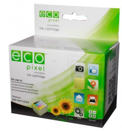  Ecopixel HP CH561/CH563EE/301XL utángyártott patron fekete 