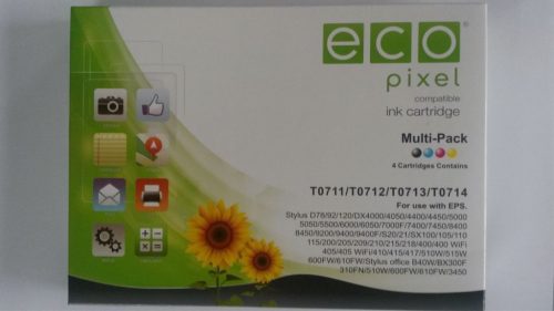  Ecopixel T07154010 utángyártott Epson patron multipack 