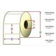  Thermo címke 25x50mm, 1500db/tekercs (CIM25X50TH) 