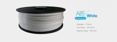  3D ABS filament 1,75mm, 1kg fehér (3DFILAMABS175WH) 