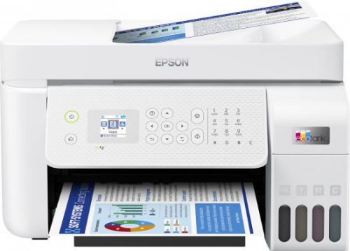  Epson EcoTank L5296 multifunkciós nyomtató fehér (C11CJ65404) 