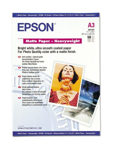  Epson fotópapír A3 Matt 50 lap 