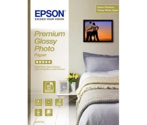  Epson A/4 Prémium Fényes Fotópapír 2x15lap 255g  (C13S042169) 