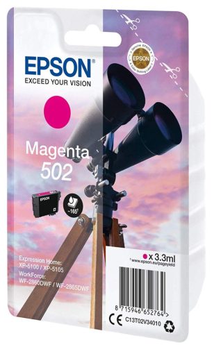  Epson 502 tintapatron magenta (C13T02V34010) 