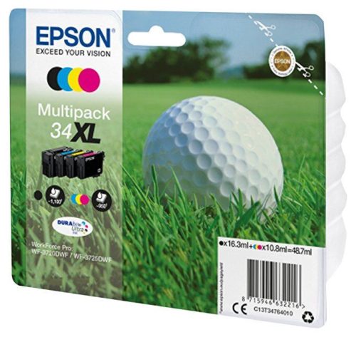  Epson 34XL DURABrite Ultra Multipack tintakészlettel (C13T34764010) 