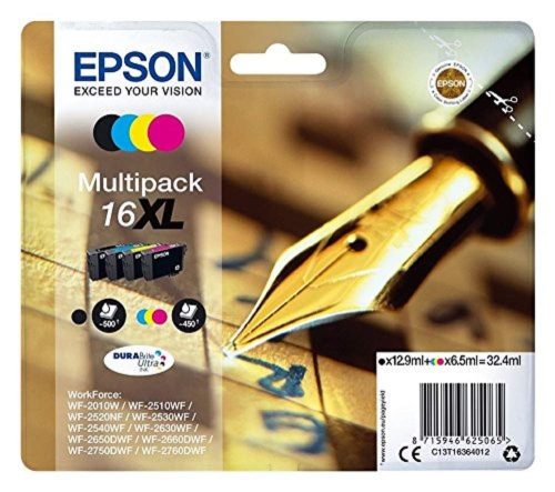  Epson C13T16364012 16XL DURABrite Ultra Multipack 4-szinű tinta 