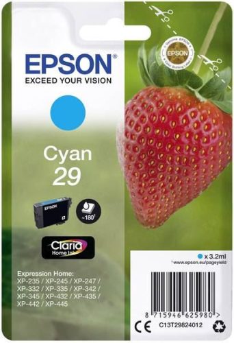  Epson 29 Claria Home tintapatron cián (C13T29824012) 